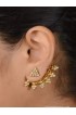Alankruthi Antique 2 In One Stud Cum Brass Cuff Earring